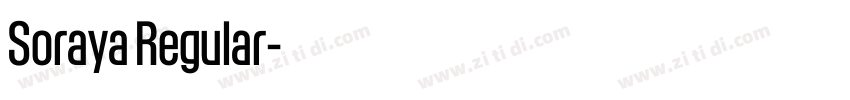 Soraya Regular字体转换 Soraya Regular字体转换